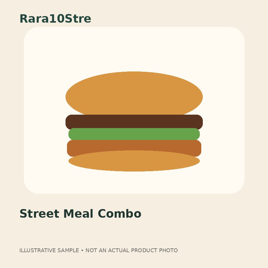 Illustrative Street Meal Combo