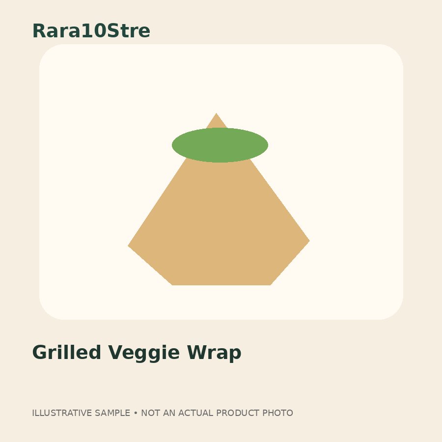 Illustrative Grilled Veggie Wrap