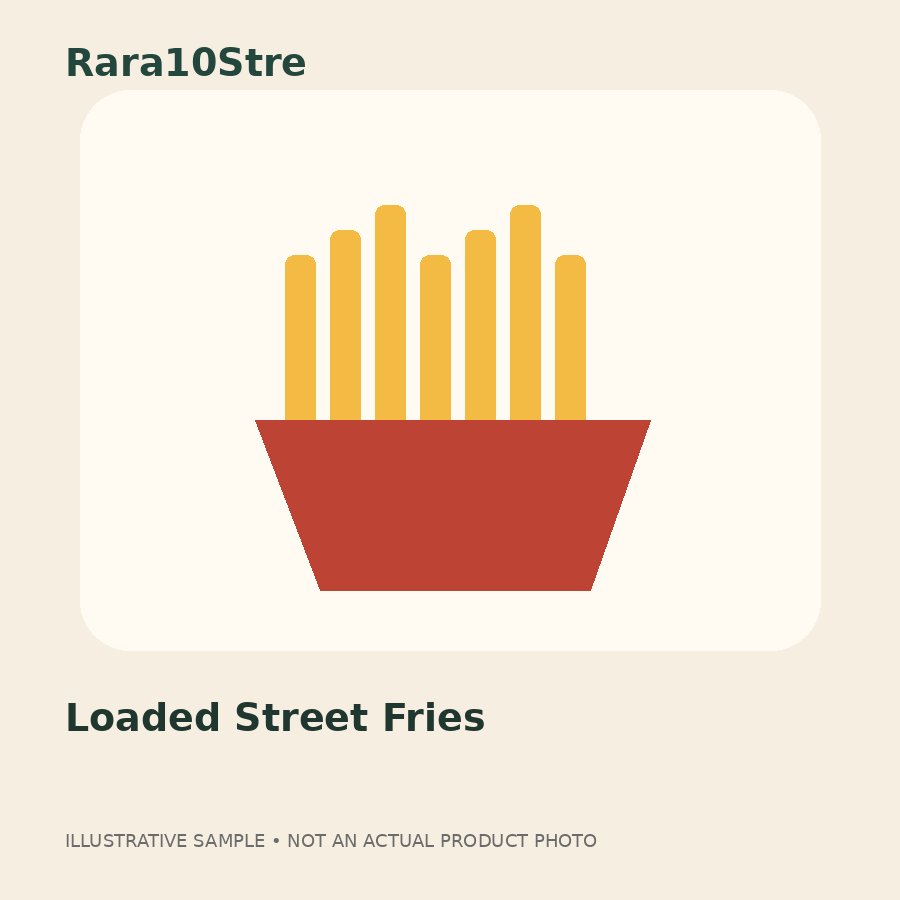 Illustrative Loaded Street Fries